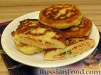 Зразы картофельные с семгой
