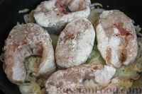 Жареный судак с луком