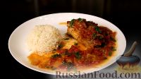 Рыба с помидорами, в духовке