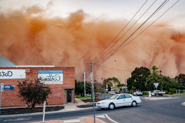 Пыльная буря в Новом Южном Уэльсе вызвала дорожные аварии 