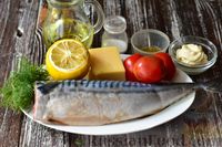 Рыба с помидорами и сыром, запеченная в фольге