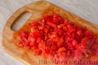 Паста в томатном соусе с тунцом и оливками