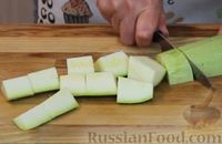 Судак, запечённый в духовке, с кабачками, баклажанами и сладким перцем