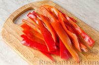 Скумбрия, запечённая с картофелем, помидорами и сладким перцем