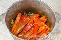 Скумбрия, запечённая с картофелем, помидорами и сладким перцем